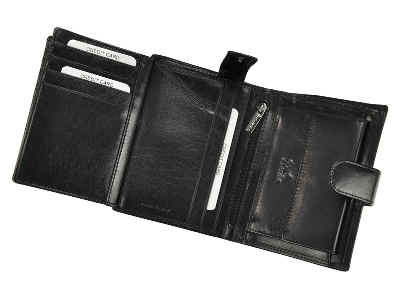 Skórzany męski portfel Rovicky PC-104-BAR RFID