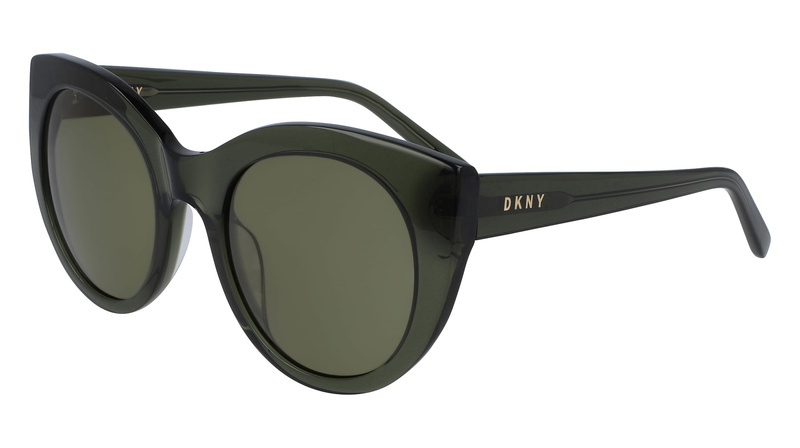 Okulary DKNY DK517S-300. Okulary przeciwsłoneczne, Kolor zielony przezroczysty. Kobieta.
