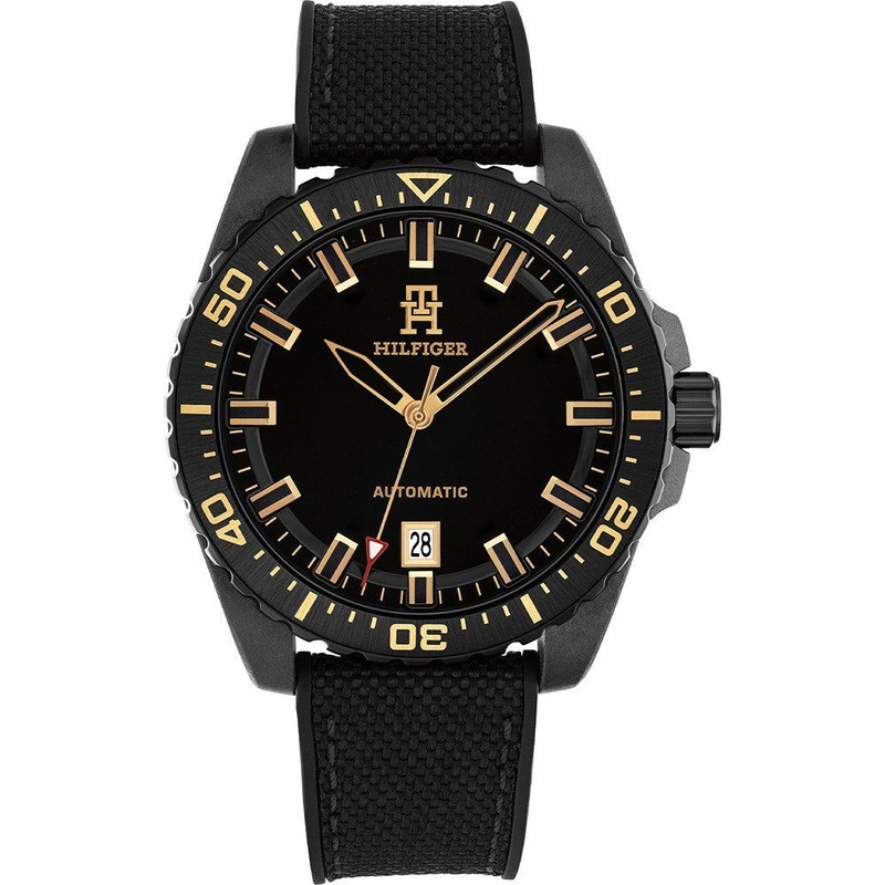 Zegarek TOMMY HILFIGER 1792159. Automatyczny, Kolor czarny. Mężczyzna.