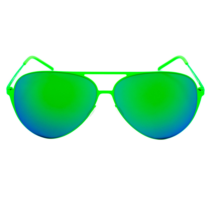 Okulary ITALIA INDEPENDENT 0200-033-000. Okulary przeciwsłoneczne, Kolor zielony. Unisex.