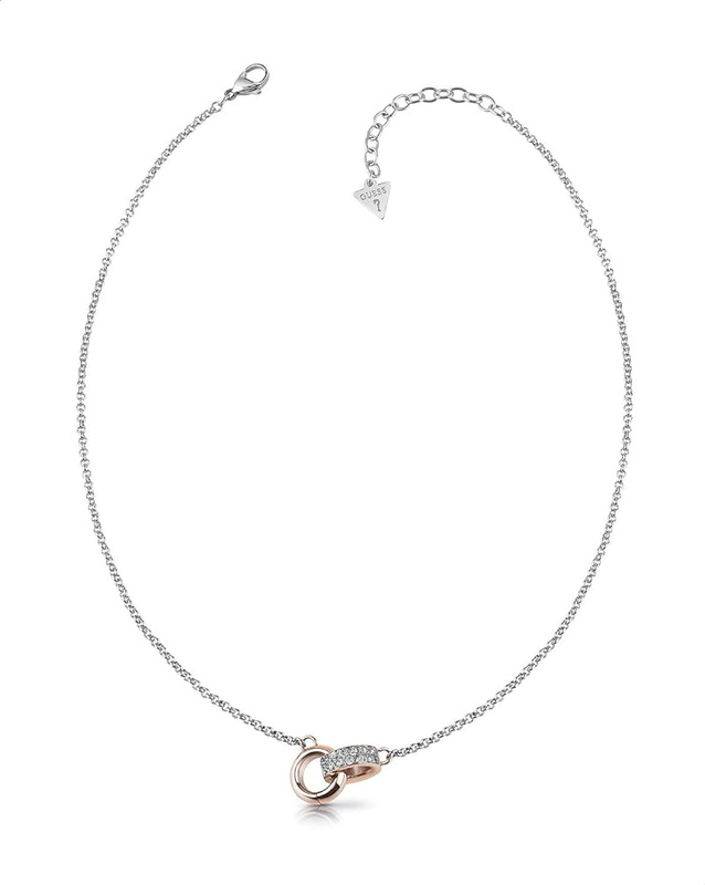 Biżuteria GUESS UBN78057. Naszyjnik, Kolor szary. Kobieta.