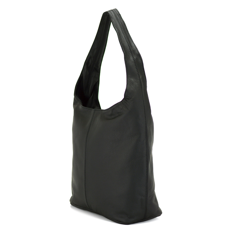 Duża stylowa shopperbag torebka na ramię skórzana z kieszeniami Voyager