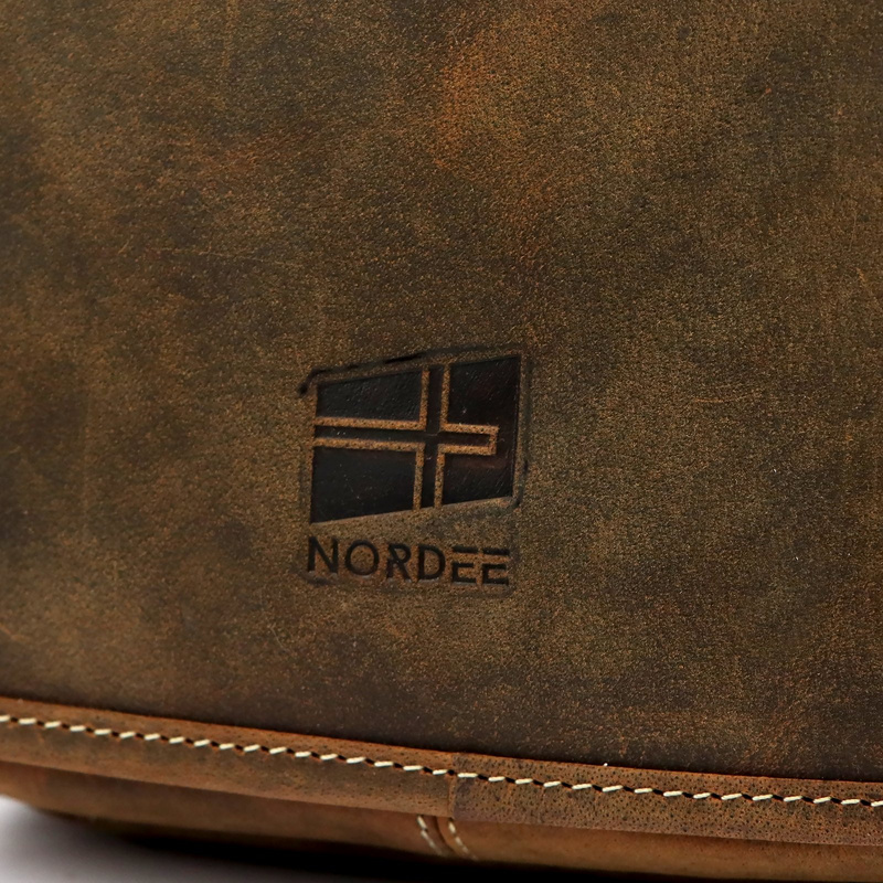 Nordee męska saszetka skóra naturalna torba miejska na ramię z kieszeniami