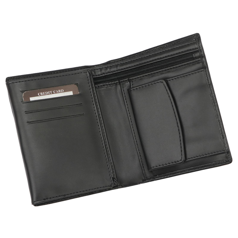 Money Kepper portfel męski pionowy skóra naturalna duży z przegrodami