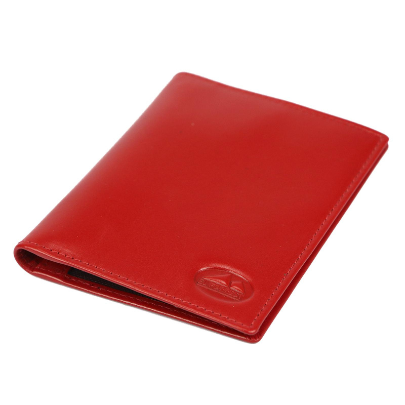 Pionowe składane Skórzane etui na karty dokumenty EL FORREST RFID