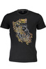 CAVALLI CLASS T-SHIRT Z KRÓTKIM RĘKAWEM MĘSKI CZARNY