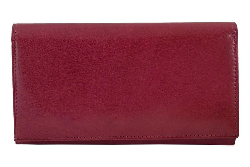 Klasyczny portfel skórzany damski - Czarny