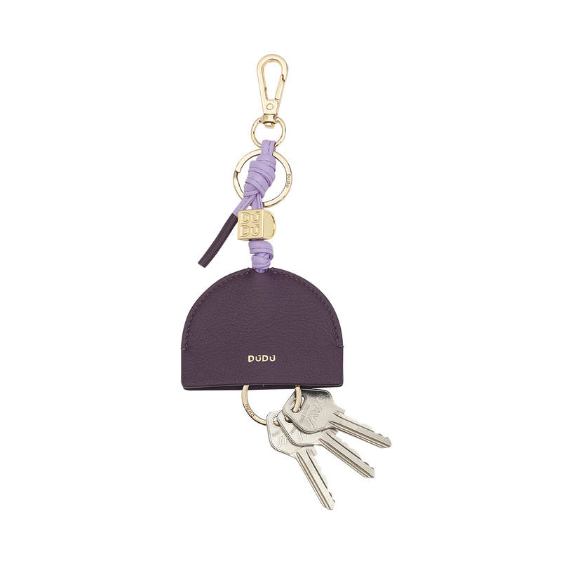 DuDu brelok do kluczy skóra naturalna zawieszka z karabińczykiem