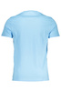 NIEBIESKI T-SHIRT MĘSKI Z KRÓTKIM RĘKAWEM HARMONT &amp; BLAINE