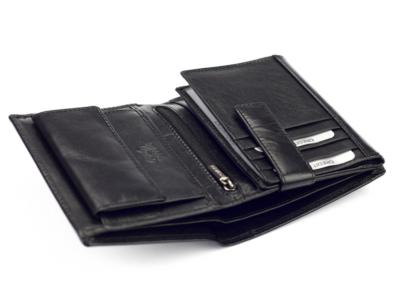 Skórzany męski portfel Rovicky PC-104-BAR RFID