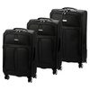 Pierre Cardin zestaw trzech walizek podróżnych na kółkach z zamkiem na kod