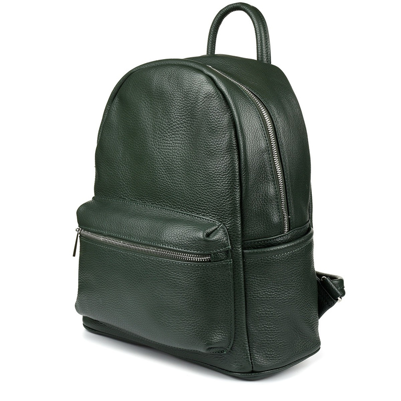 Skórzany plecak A4 duży pojemny do szkoły Włoski kremowy P16