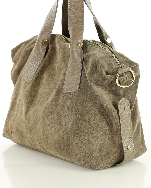 Torebka damska worek hobo bag skóra naturalna - MARCO MAZZINI czarna