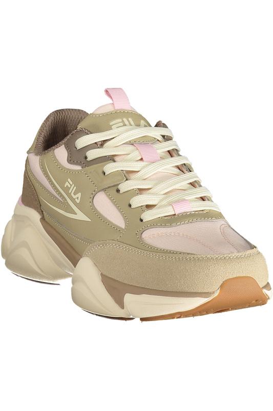 Beżowe sneakersy damskie FILA Fft 0157 – różowe detale