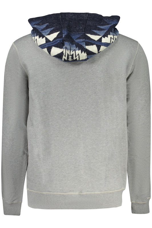 GUESS JEANS BLUZA BEZ ZAMKA MĘSKA SZARA