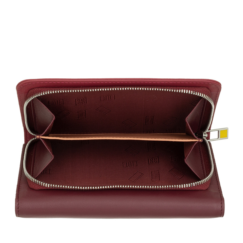 DuDu Damski portfel skóra naturalna portmonetka klasyczna podłużna