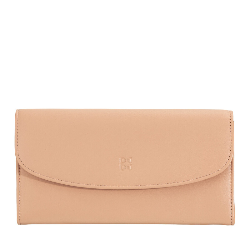 Dudu damska portmonetka skóra naturalna klasyczny podłużny portfel zatrzask