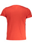CZERWONY T-SHIRT MĘSKI K-WAY Z KRÓTKIM RĘKAWEM