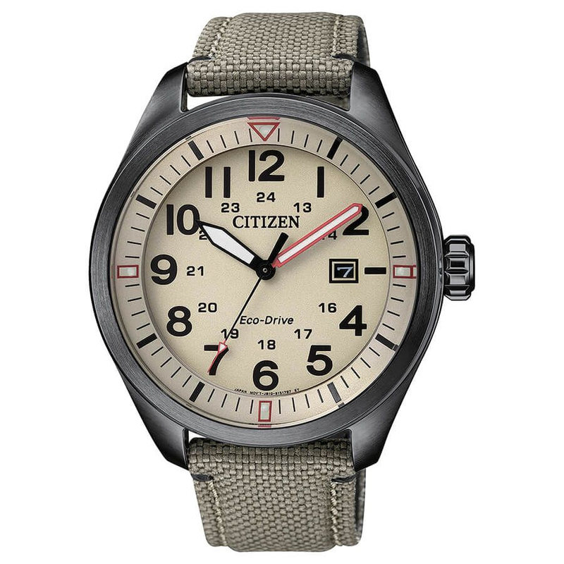 Zegarek CITIZEN AW5005-12X. SOLAR QUARTZ, Kolor beżowy. Mężczyzna.