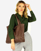 MARCO MAZZINI Torebka miejski shopper bag skóra naturalna handmade brąz
