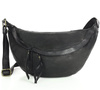Uniwersalna torebka nerka półksiężyc crossbody runway - skóra naturalna Marco Mazzini czarny
