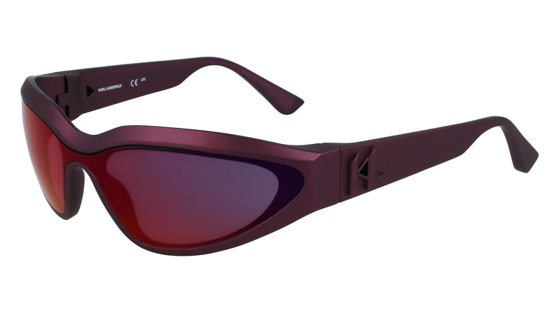 Okulary KARL LAGERFELD KL6128S-606. Okulary przeciwsłoneczne, Kolor czerwony. Unisex.