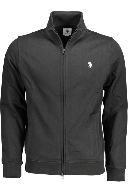 BLUZA US POLO Z ZAMKIEM CZARNA MĘSKA