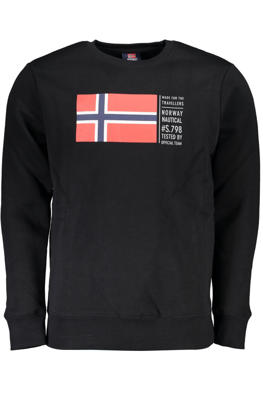 Norway 1963 CZARNA męska bluza przez głowę