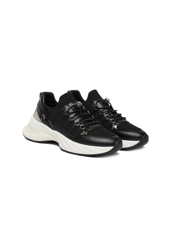 Czarne sneakersy damskie Pinko SS0141 P128 Z99
