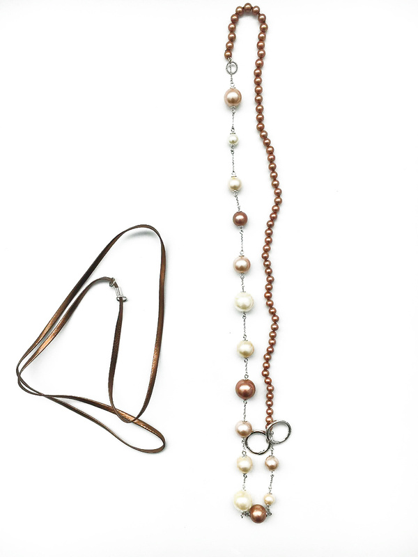 Biżuteria MISAKI QCRNTERRAMULT. NECKLACE NECKLACE, Kolor różowy beżowy. Kobieta.