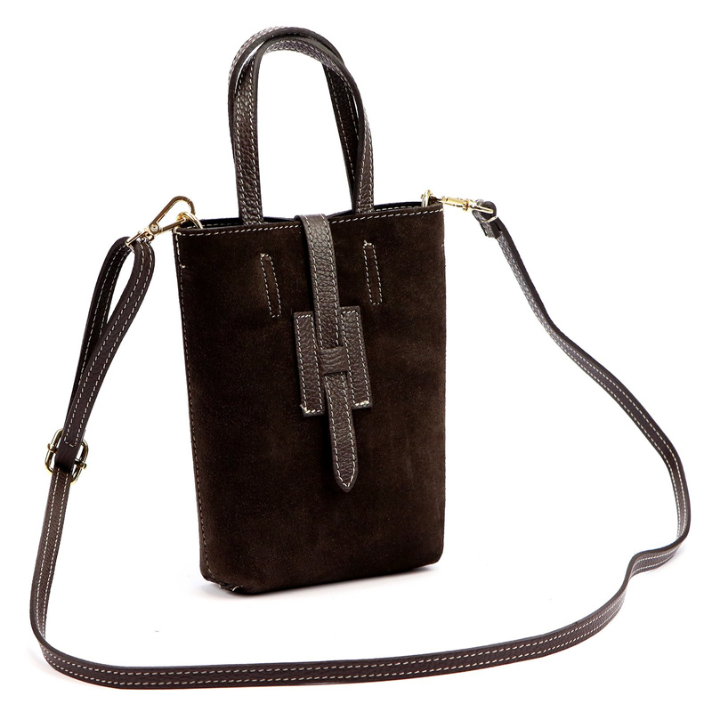 Luka damska skórzana listonoszka torebka do ręki Mała zgrabna i stylowa