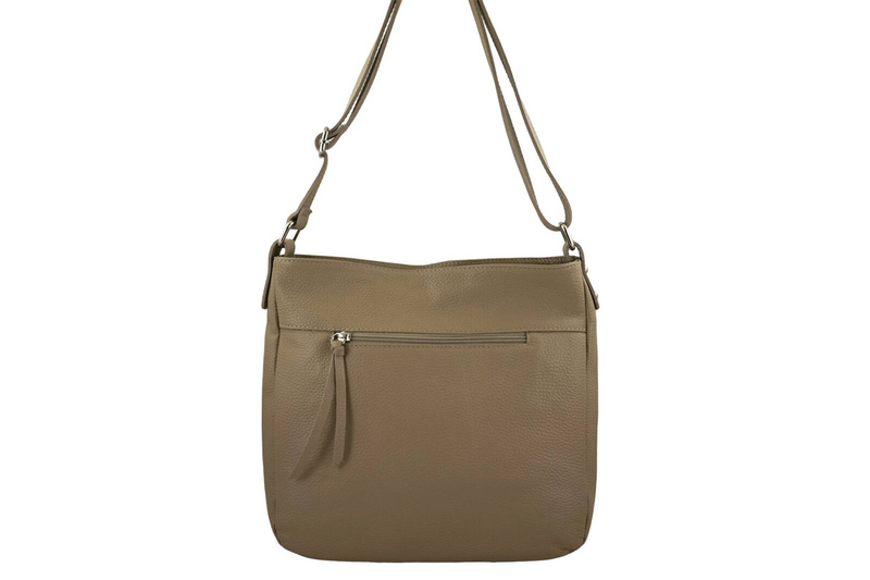 Torebka codzienna skórzana damska - Brązowa jasna