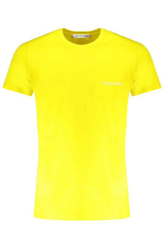 TRUSSARDI ŻÓŁTY T-SHIRT MĘSKI Z KRÓTKIM RĘKAWEM