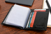 Etui na dokumenty karty czarne skórzane slim Beltimore G95