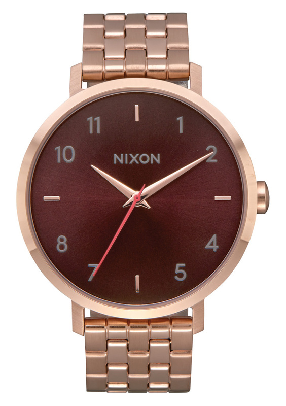 Zegarek NIXON A10902617. Kwarcowy, Kolor brązowy. Kobieta.