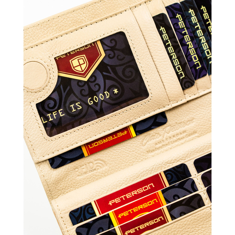 Skórzany damski portfel Peterson PTN PS1431-MLF