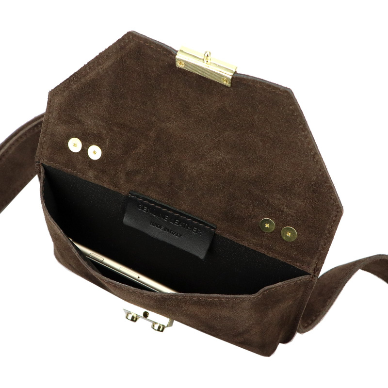 Miejska Zgrabna damska listonoszka zamszowa torebka przez ramię Luka