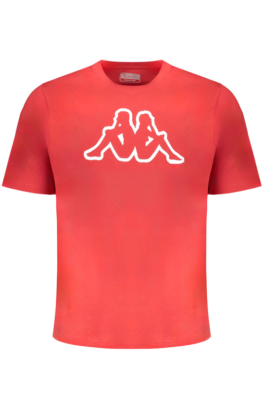 T-SHIRT MĘSKI Z KRÓTKIM RĘKAWEM KAPPA CZERWONY