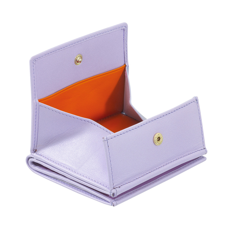 DuDu portmonetka portfel skóra naturalna Mała kontrastujące kolory RFID