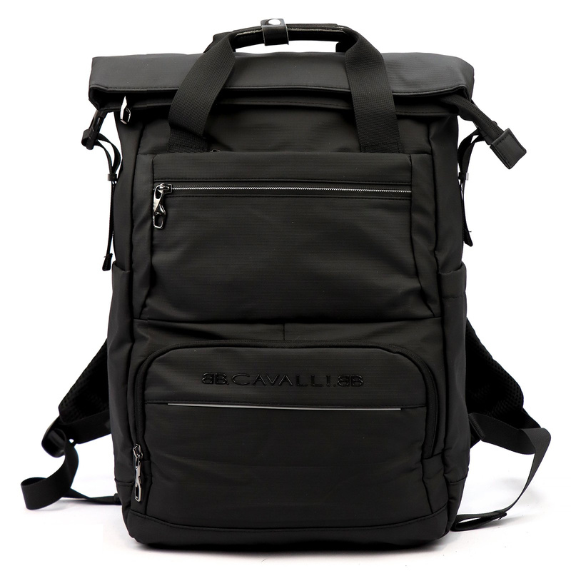 B.Cavalli duży plecak podróżny do pracy z kieszeniami zamykany na suwak