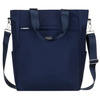 Shopperka damska w granatowym kolorze, jednokomorowa i zamykana suwakiem - Peterson