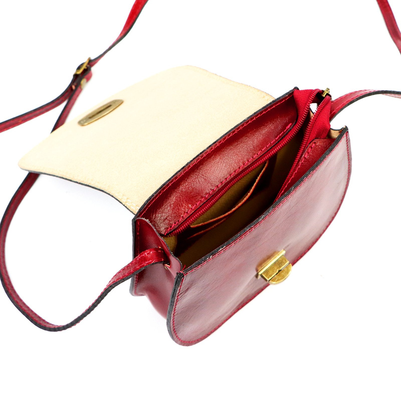 Gregorio Klasyczna damska listonoszka skóra naturalna torebka na ramię