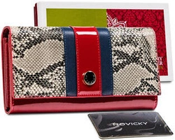 Skórzany damski portfel Peterson PTN ST-467 SNAKE