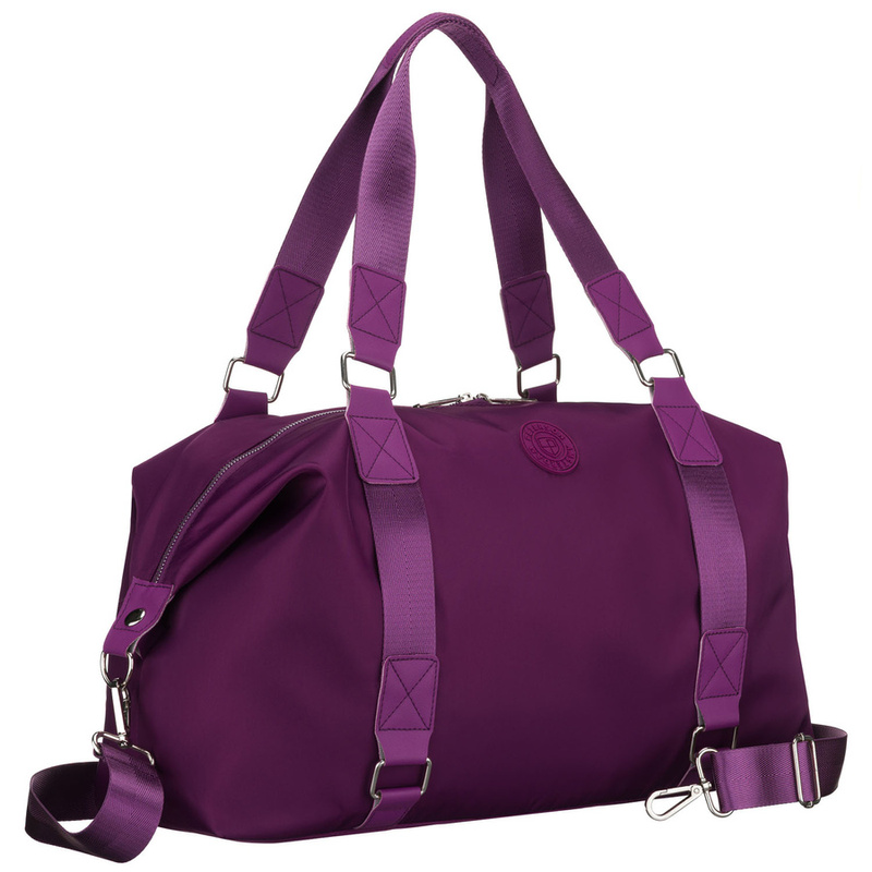 Sportowa torba treningowa z poliestru w fioletowym kolorze - Peterson