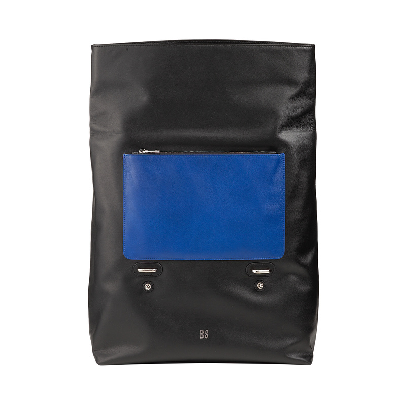 DUDU duży plecak z kieszeniami skóra naturalna plecak miejski