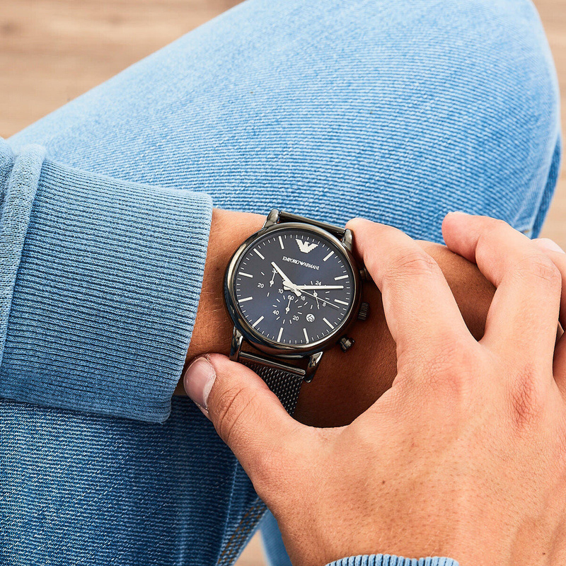 ZEGAREK MĘSKI EMPORIO ARMANI AR11453 - MARIO (zi051a) + BOX