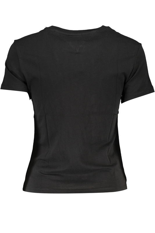 DAMSKI T-SHIRT Z KRÓTKIM RĘKAWEM TOMMY HILFIGER CZARNY