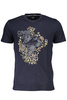 T-SHIRT CAVALLI CLASS Z KRÓTKIM RĘKAWEM MĘSKI NIEBIESKI