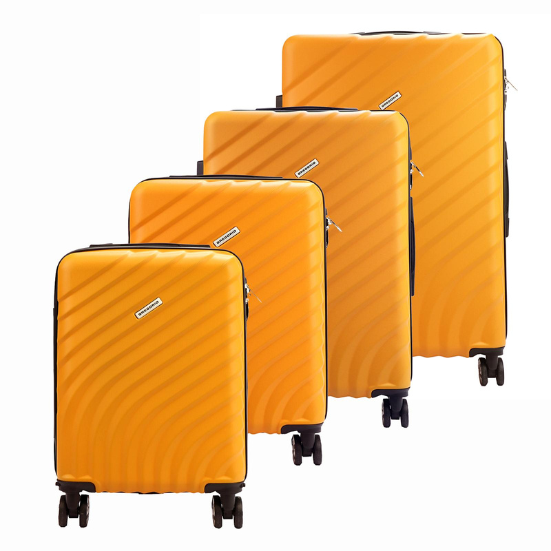 Gregorio zestaw 4 walizek podróżnych na kółkach twarde ABS