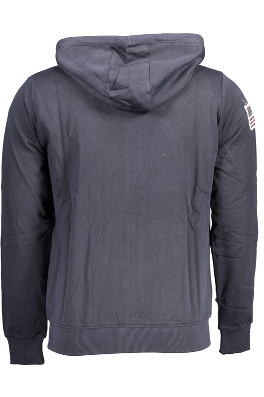 BLUZA US POLO Z ZAMKIEM NIEBIESKA MĘSKA